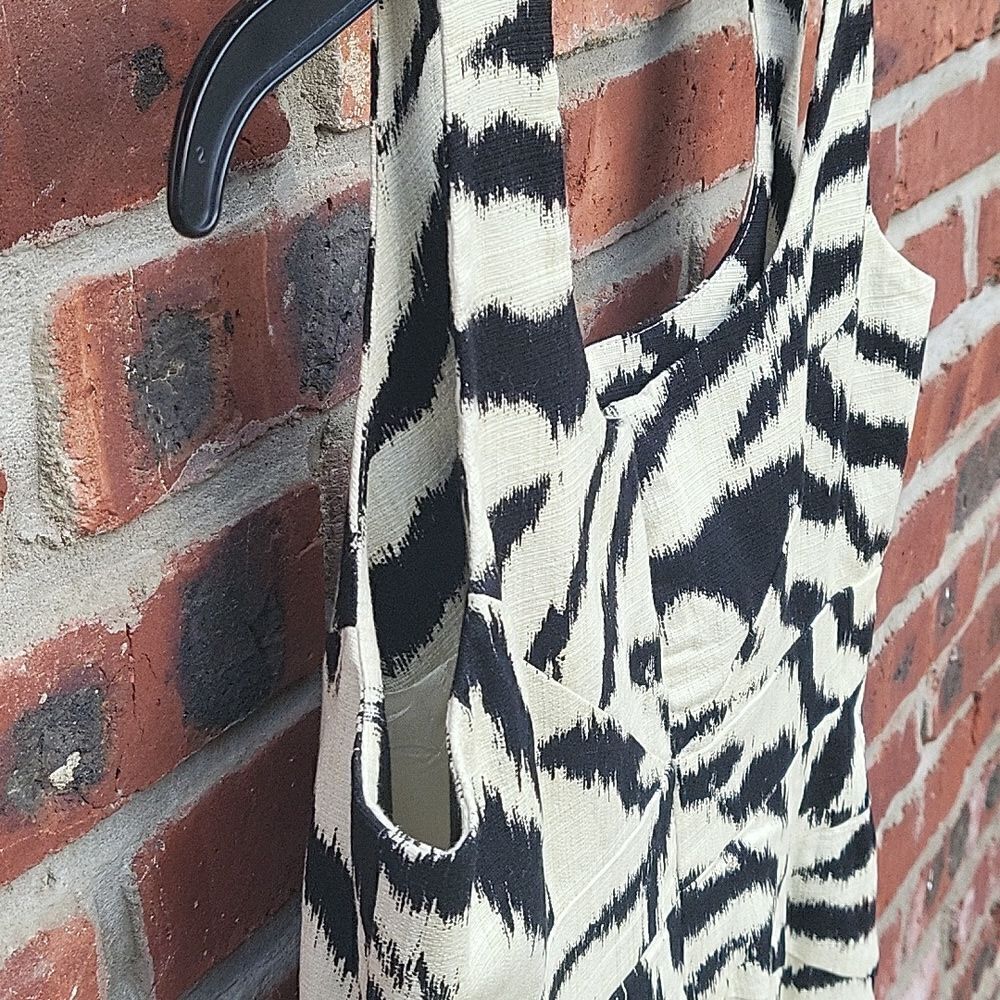 MK cream black and white dress - Picture 5 of 7